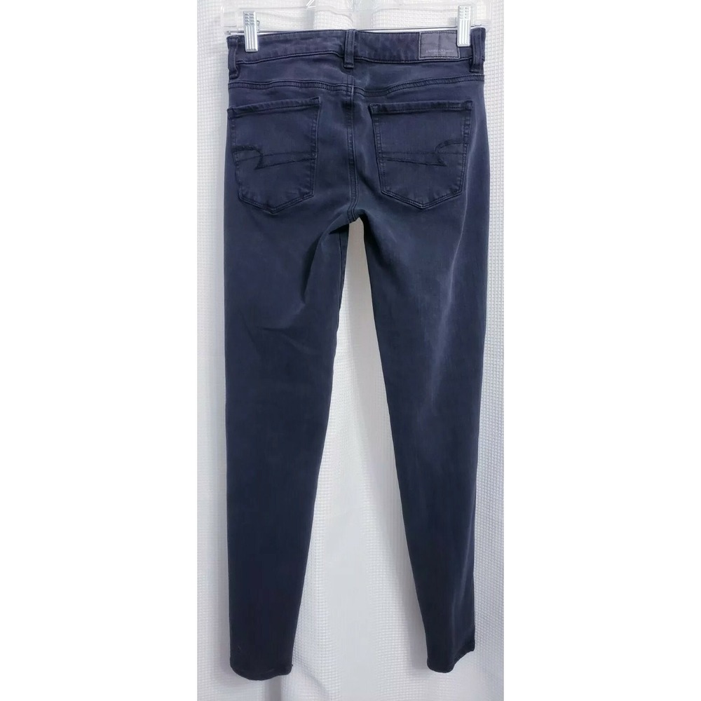 American Eagle Hi-Rise Jegging Black Super Stretch Women's size 0 Regular - Picture 3 of 8